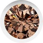White Gold, Brown Diamond Letter Bead - Image 2