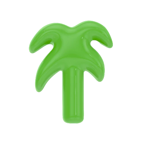 Mini Palm Tree Resin Charm