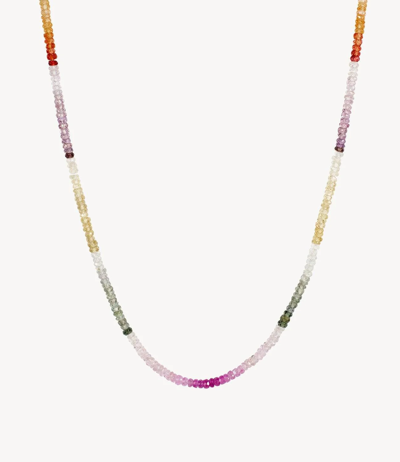 Rainbow Sapphire Beaded Chain