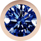 Rose Gold, Blue Sapphire Number - Image 2